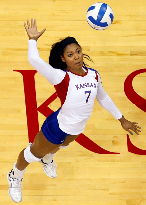 Junior Tiana Dockery (Navajo) Returns To (22) Kansas Jayhawk Volleyball looking to improve on last season’s Sweet 16 Run.