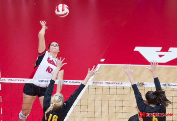 Huskers Open Big Ten Play With Sweep of Iowa; Ostrander (Oglala-Lakota) with 10 Kills on the Night