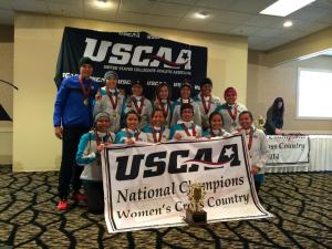 Dine College women win USCAA National Cross Country Championship.
