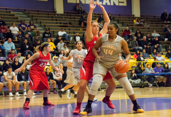 Haskell Lady Indians Blowout KCAC’s McPherson Bulldogs At Home 76-55