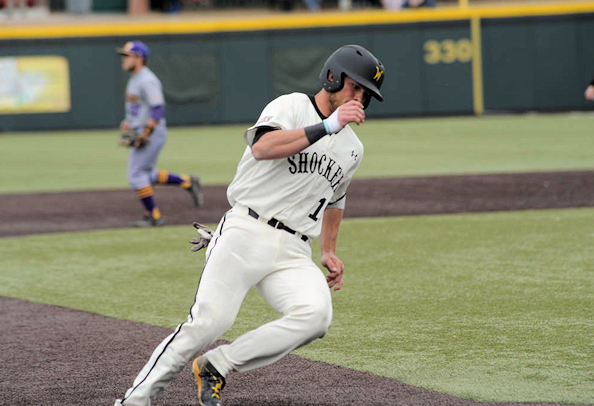 Tanner Dearman (Cherokee) has Team Highs of 3-Runs and 3-Hits for WSU Shockers who Take Game One Over WIU 13-6