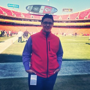 Tyler Jones covering the NFL's Kansas City Chiefs for NDNSPORTS