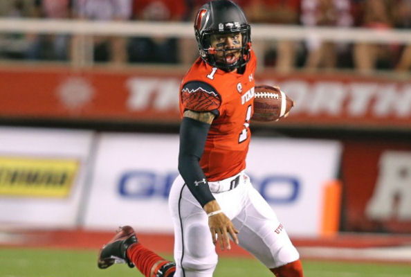 Kendal Thompson (Kiowa) Helps Lead Utah past Utah State 24-14