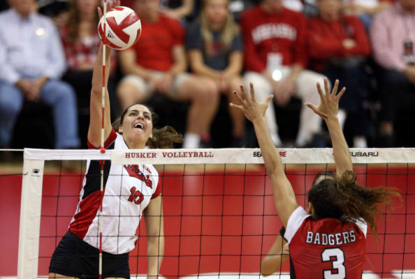 Alicia Ostrander (Oglala-Lakota) has 7 Kills for Huskers who fall 3-1 to Wisconsin