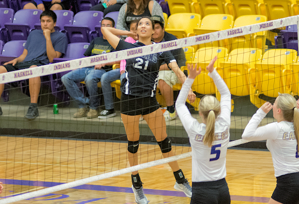 Tamara Yazzie (Navajo) Closes Out Home Career for Haskell on Senior Night vs Avila; Raquel Aguino (Pueblo) Reach 1,000 Dig Milestone