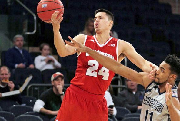 Bronson Koenig (HoChunk Nation) Scores 9 Points as Badgers drop opening game of 2K Classic to Georgetown