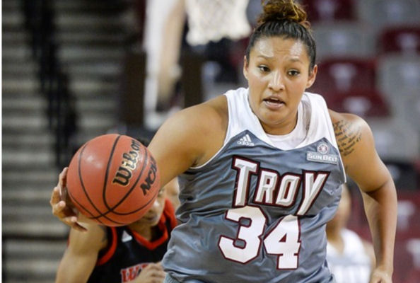 Caitlyn Ramirez (Seminole Nation) scored a career-high 27 Points as Trojans fall late to ULM, 73-77