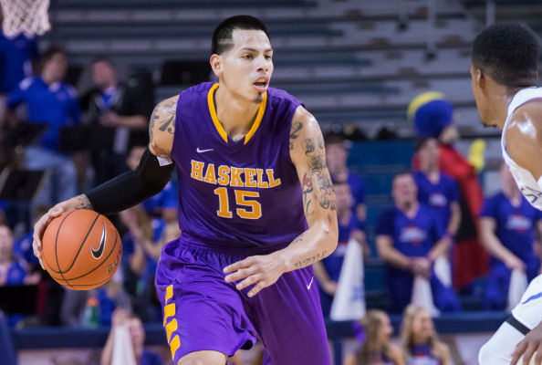 Duelle Gore (Seminole Tribe) Scores 26 Points for Haskell who Fall to NCAA D2 Fort Lewis College, 64-78