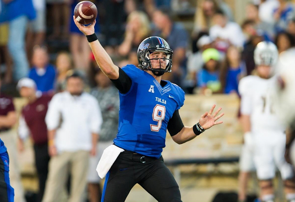 Dane Evans (Wichita and Affiliated Tribes) to Lead Tulsa in 2015 Camping World Independence Bowl Against Virginia Tech