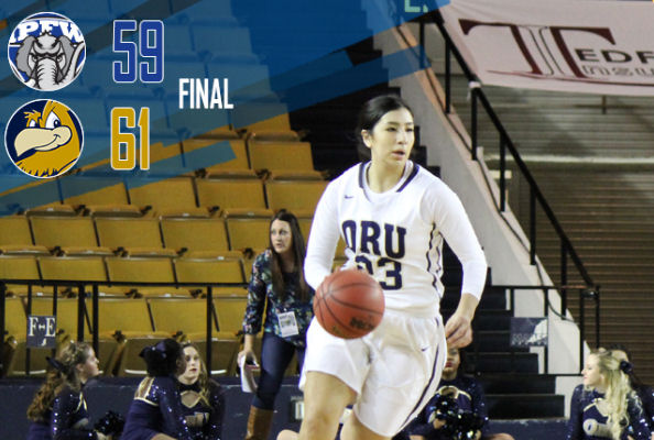 Ashley Beatty (Caddo/Lakota) has Career-High 15 Points in ORU’s 61-59 Win over IPFW