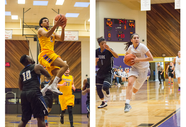 Haskell Indian Nations University Men’s and Women’s basketball teams easily handle York Panthers in home double-header wins