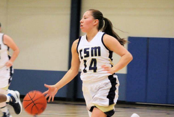 Pilar Aldrich (Winnebago Tribe) scored a career-high 24 points in Saint Mary Flames 77-59 Win over Mount Marty