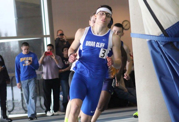 Robert Iron Shell (Sioux) Turned in a Pair of First Place Finishes in the 200 meter and 400 meter for Briar Cliff University