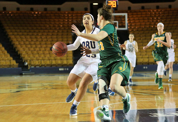 Ashley Beatty (Caddo/Lakota) added 7 Points as ORU Escapes With 59-58 Win Over NDSU