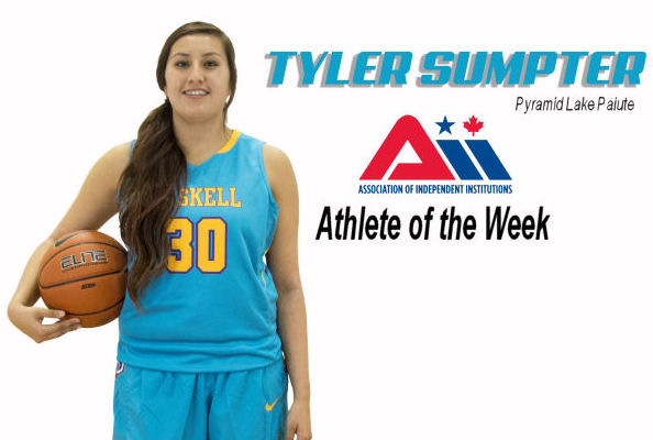 Tyler Sumpter (Paiute) Named A.I.I. Conference Athlete of the Week