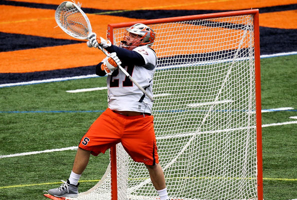 Syracuse goalkeeper Warren Hill (Mohawk Tribe) provided five saves in 18-5 Win over Siena