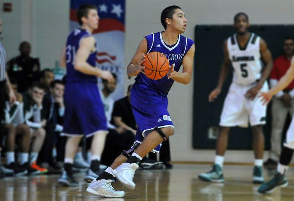 Eric Green (Hualapai Tribe) scores 13 points for Holy Cross who Win Patriot League Championship