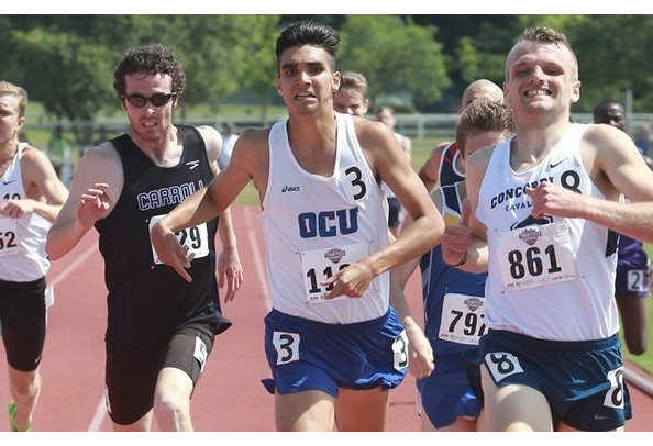 Mackenzie Wahpepah-Harris (Kickapoo Tribe) and OCU men capture 4×800-meter relay victory at Emporia State Relays; Qualify for NAIA National Track & Field Championships