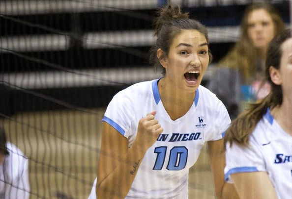 Lauren Schad (Cheyenne River Sioux) had 12 Kills and 6 blocks in Win over Loyola Marymount on ESPNU matchup