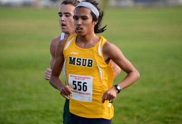 Tyus Mendoza (Omaha Tribe) Earns First Top-10 of his MSU-Billings Cross Country Career by Finishing Seventh