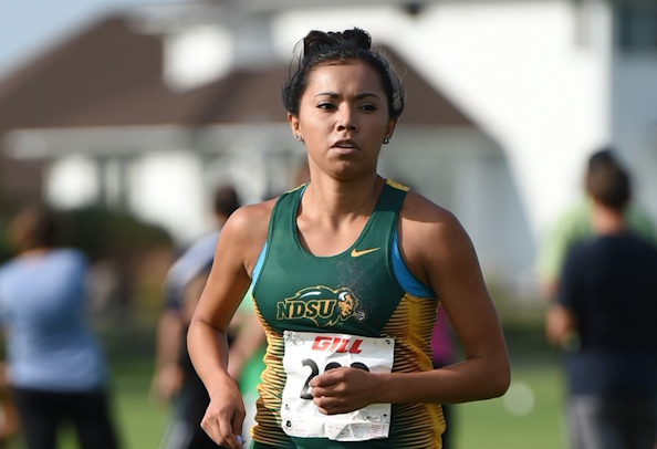 Brittany Brownotter (Standing Rock Sioux) leads NDSU Bison to runner up finish by placing sixth overall at Summit League Championships