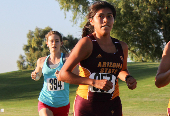 ASU True Freshman Courtney Lewis (Fort Mojave Tribe) leads the Sun Devils Cross Country Team to Invitational Win