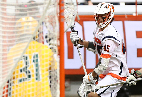 Brendan Bomberry (Mohawk) Scores 4 Goals in his debut with the Syracuse Orange LAX