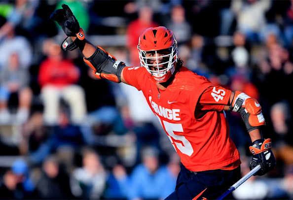 Brendan Bomberry (Mohawk) scored the overtime game-winner over John Hopkins to complete a late comeback for the No. 6 Syracuse