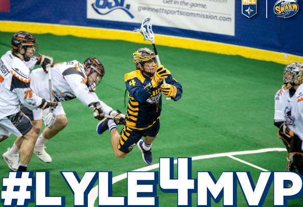 Lyle Thompson (Onondaga) became the first player to reach 100 points in Georgia Swarm history