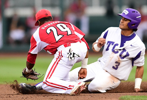Elliott Barzilli (Nooksack Tribe) Steals 2 Bases as TCU Survives and Advances to Face Florida in College World Series