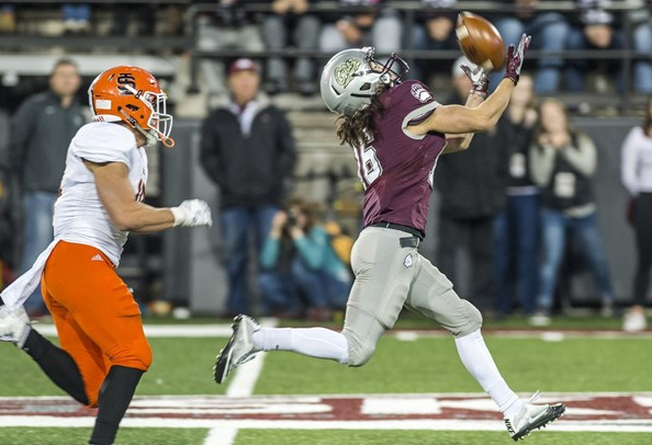 Jerry Louie-McGee (Coeur d’Alene Tribe) is no longer a stranger to opposing defenses after leading the Montana Griz in receiving last season