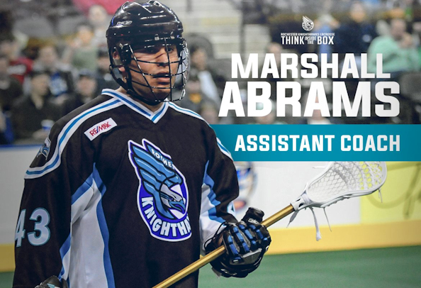 Rochester Knighthawks name Marshall Abrams (Onondaga) an assistant coach for 2018 season