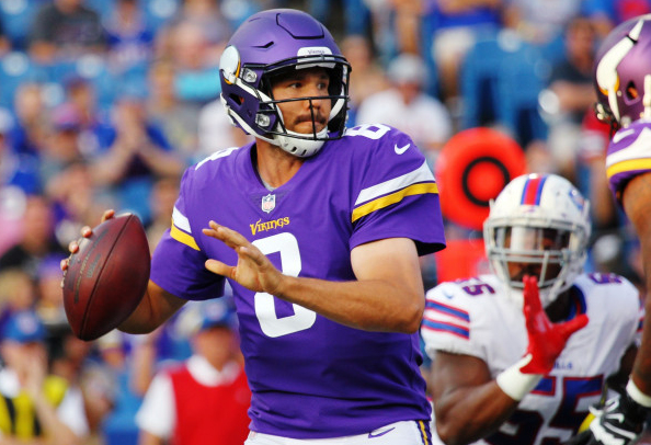 Vikings’ Sam Bradford Completes five of seven passes Thursday