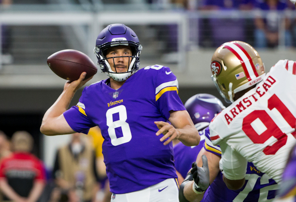 Minnesota Vikings’ Sam Bradford (Cherokee) Looking Sharp in Sunday’s win over San Francisco