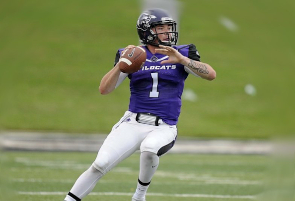 Dallas Sealey (Chickasaw Nation) passes for 195 yards as Abilene Christian defeated Houston Baptist 24-3
