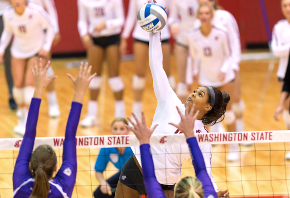 Cougars junior Taylor Mims (Crow) led the match with 20 kills as Washington State Falls in Four Sets to No. 7 Washington