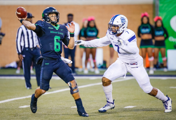 UNT QB Mason Fine (Cherokee) Throws for 309 Yards as Mean Green Win 45-38 over Old Dominion