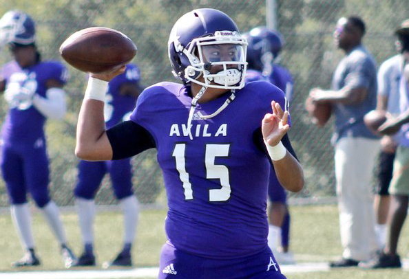 Tristan Askan (Hopi/Navajo) threw 4 touchdowns to lead the Avila Eagles to a 34-27 victory over the MidAmerica Nazarene