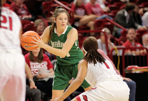 Cenia Hayes (Cherokee) Scores 21 Points for NSU RiverHawks in a 82-75 win in home opener