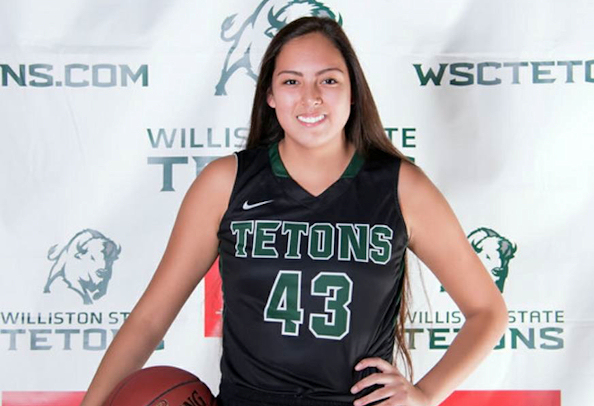 Eden Lambert (Sioux) Scores 13 points for Williston State who Fall to College of Southern Idaho