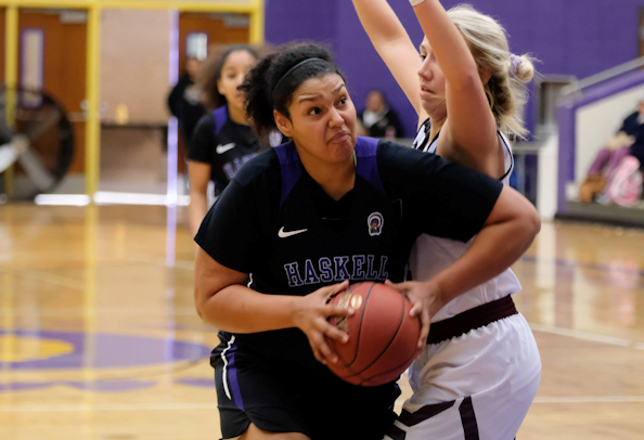 Keli Warrior (Ponca Tribe) Scores 17 for Haskell Indian Nations University in 78-67 Win over Southwestern College