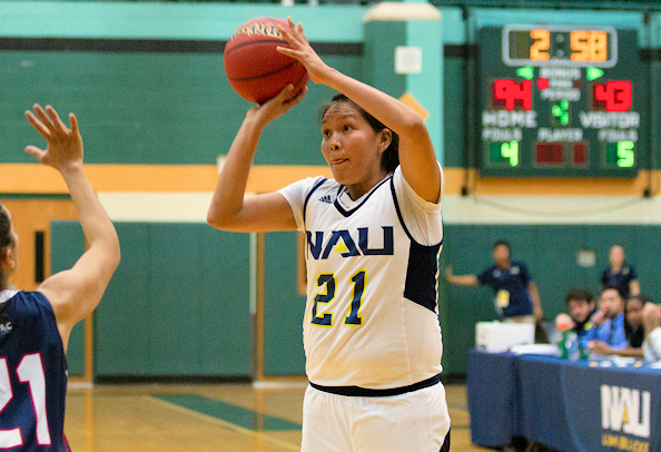 Tate Tsingine (Navajo) Scores 10 Points for NAU who rout Antelope Valley, 104-49, at Tuba City High School