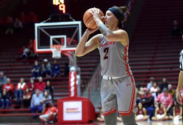 Tesha Buck (Sioux) Paces University of New Mexico Lobos with 17 points in 80-66 Exhibition Win Over ENMU