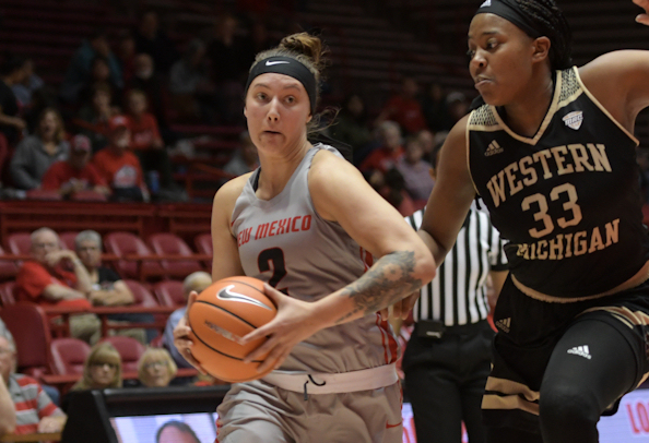 Tesha Buck (Sioux) drops 14 points for Lobos who beat Wichita State, 76-62