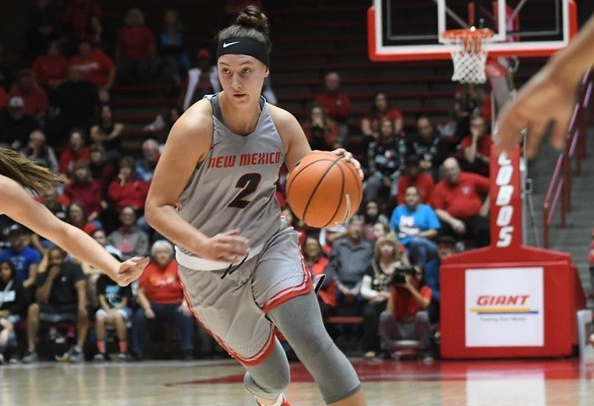 Tesha Buck (Sioux), named the tournament MVP, led the Lobos with 21 points who win the UNM Thanksgiving Tournament