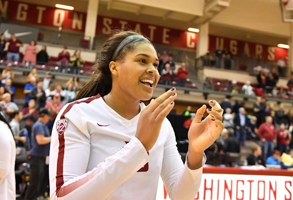 Washington State junior Taylor Mims (Crow Tribe) named to the 2017 All-Pac-12 Volleyball First Team