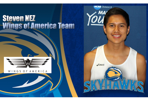 Fort Lewis College men’s cross country runner Steven Nez (Navajo) selected to compete for the Wings of America team at the USA Cross Country Championships Junior Race