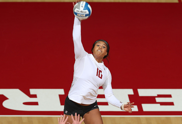 Washington State’s Taylor Mims (Crow Tribe) had a career night with a 28 kills and 22 digs to lead the Cougars to a 3-1 win over Florida State in the NCAA First Round