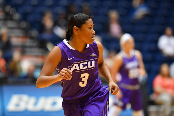 Dominique Golightly (Kiowa) tied for the team high in points at 17 as ACU hang on for road win at McNeese, 80-75