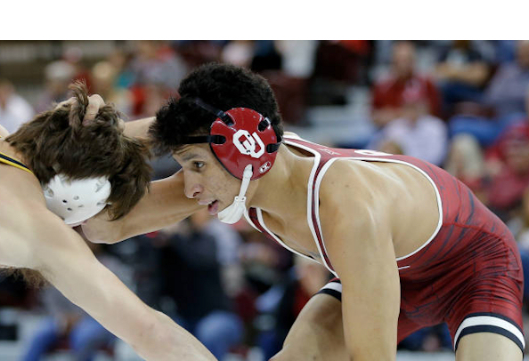 Davion Jeffries (Mvskoke Creek) earns 4-0 decision as No. 18 Oklahoma wrestling team dropped a close 19-18 contest with Pittsburgh